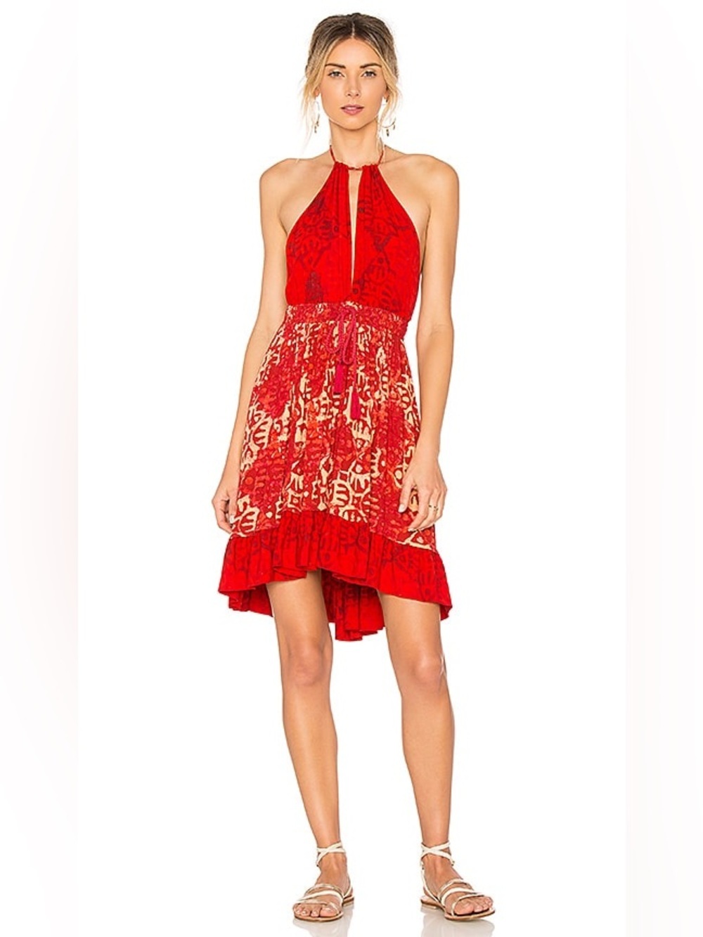 Free People Beach Day Mini Dress in Red Size XS